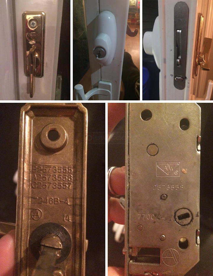 User submitted photos of door hardware.