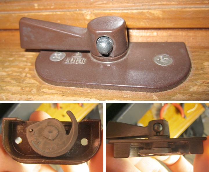 User submitted photos of a window lock.