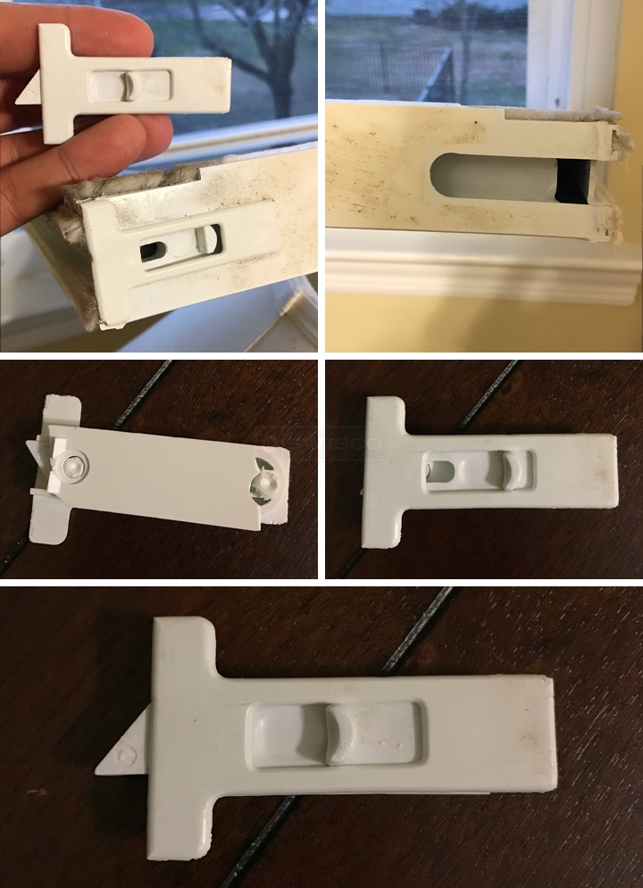 User submitted photos of a tilt latch.
