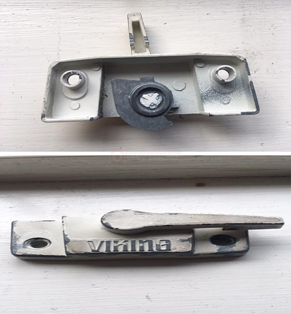 User submitted photos of a window lock.