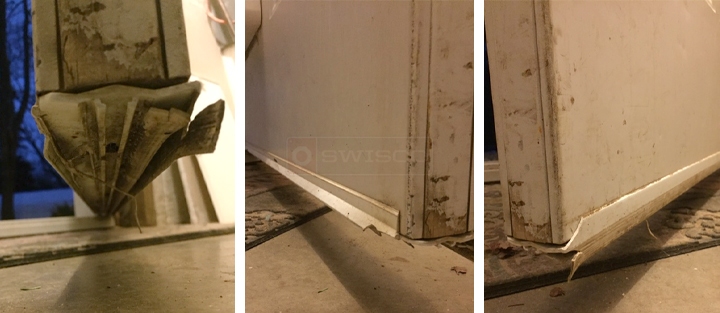 User submitted photos of a door sweep.