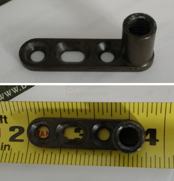 User submitted photos of shower door hardware.