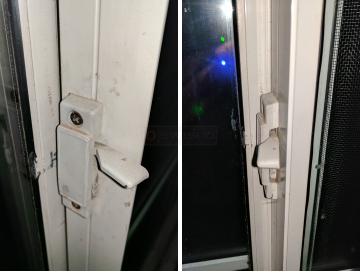 User submitted photos of a window lock & keeper.