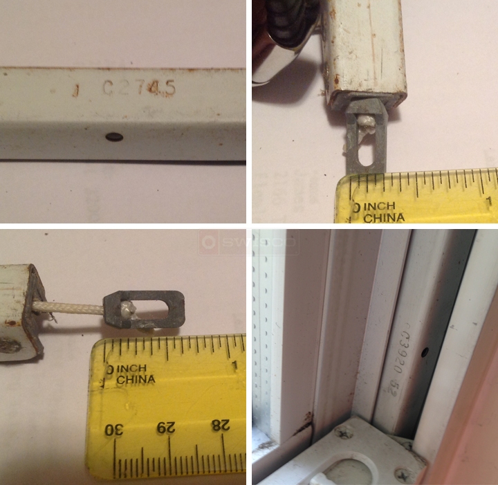 User submitted photos of a window balance.