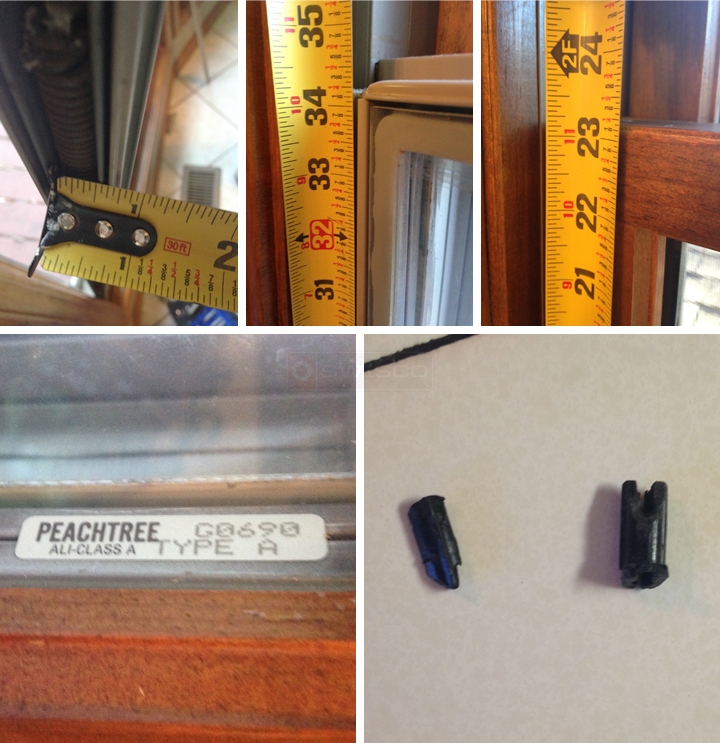 User submitted photos of window hardware.