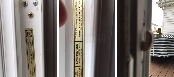 User submitted photos of patio door hardware.