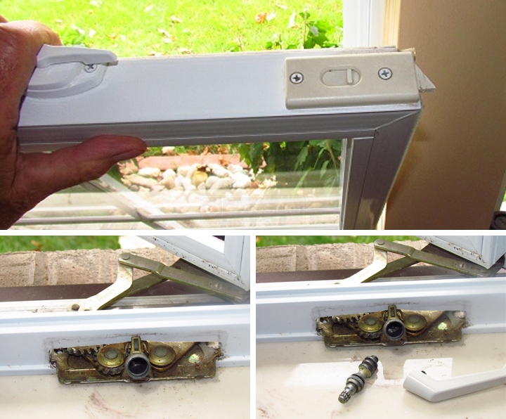 User submitted photos of window hardware.