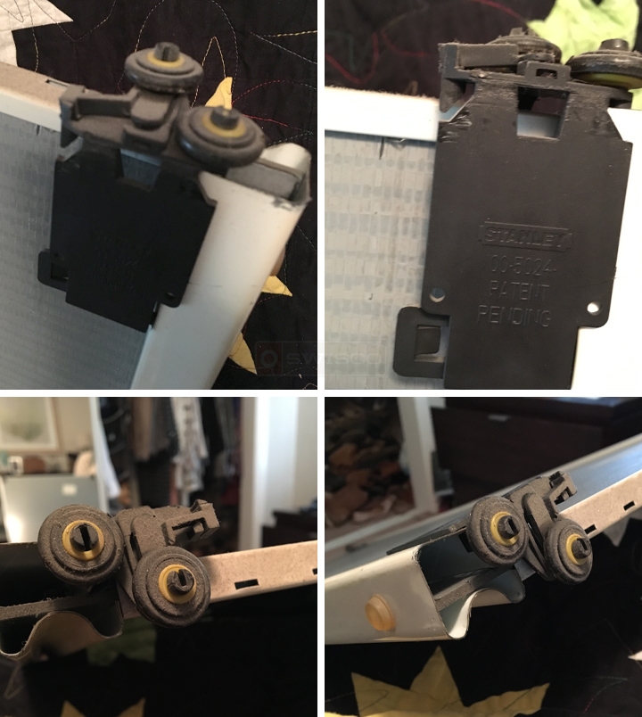 User submitted photos of closet hardware.
