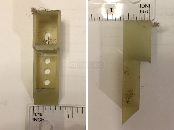 User submitted photos of a top sash guide.