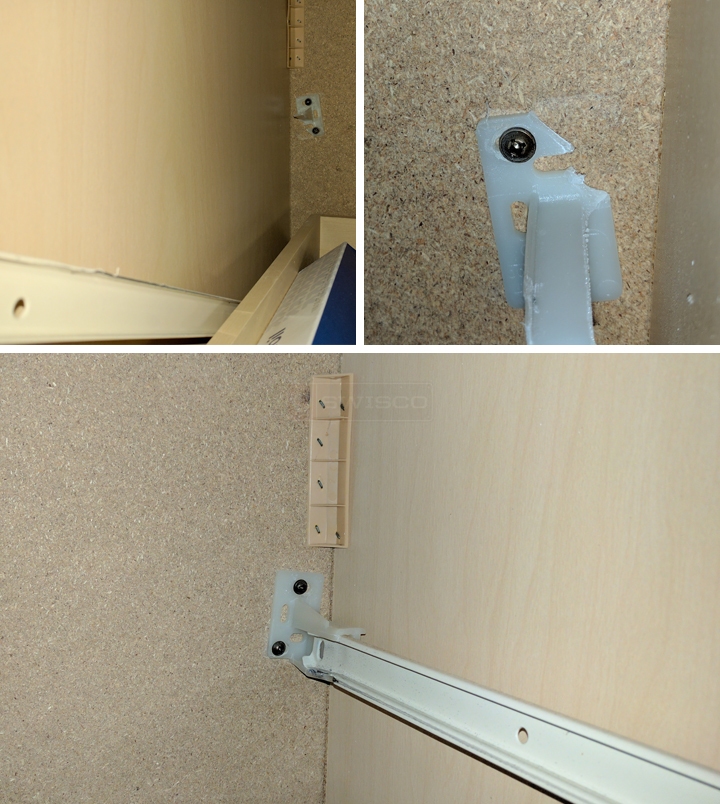 User submitted photos of drawer hardware.