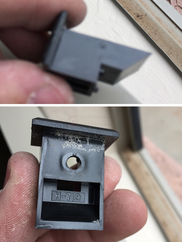 User submitted photos of a top sash guide.