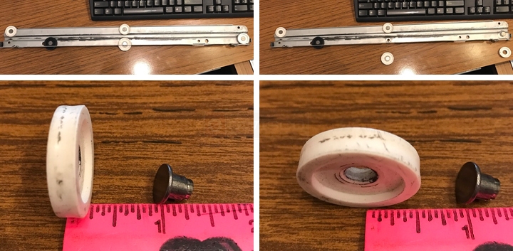 User submitted photos of drawer hardware.