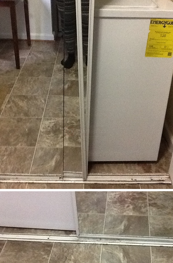 User submitted photos of closet hardware.