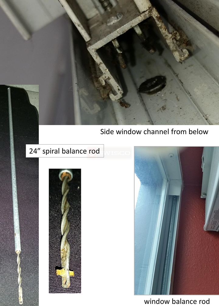 User submitted photos of window hardware.
