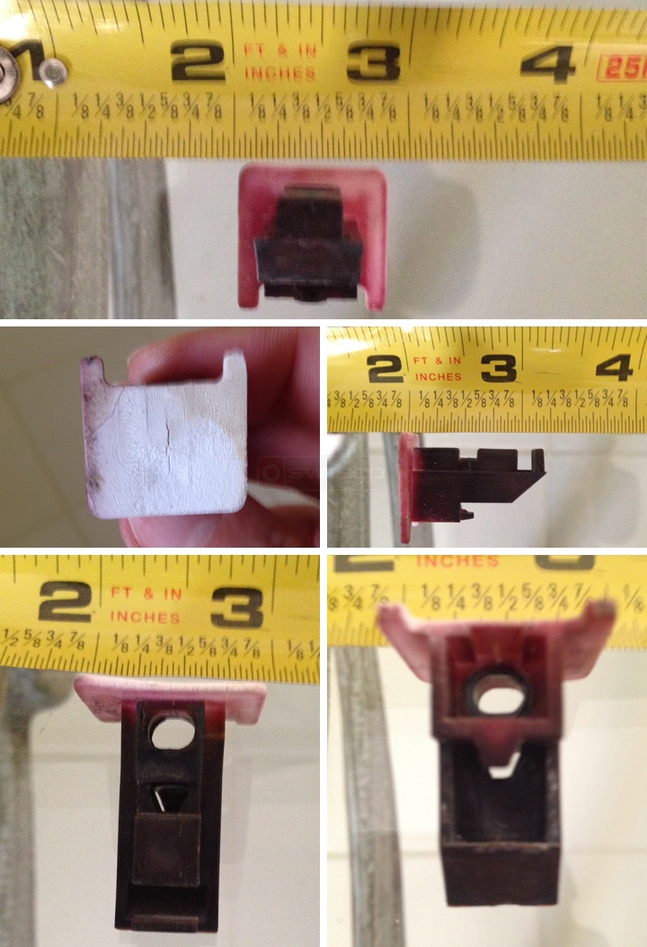 User submitted photos of a top sash guide.
