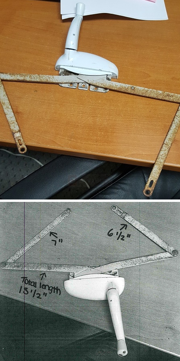 User submitted photos of a window operator.