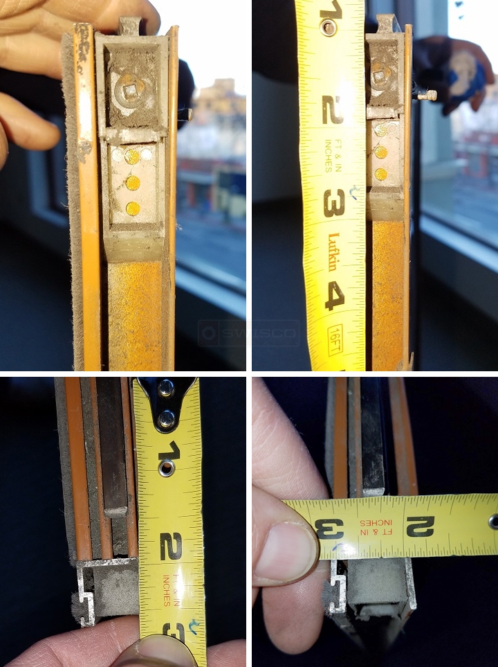 User submitted photos of window hardware.