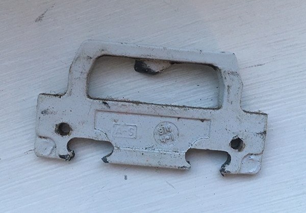 User submitted a photo of a window lock keeper.