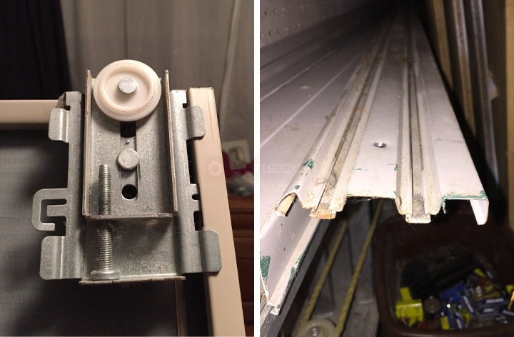 User submitted photos of closet hardware.