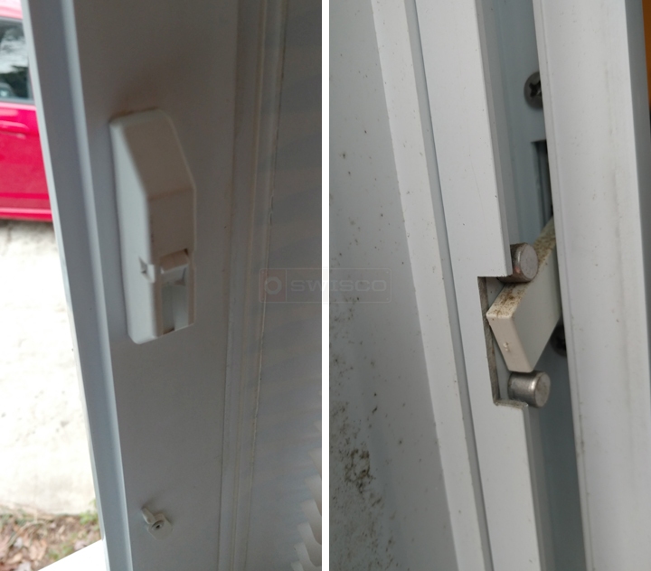 User submitted photos of window hardware.