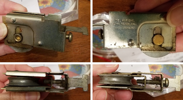 User submitted photos of a patio door roller.