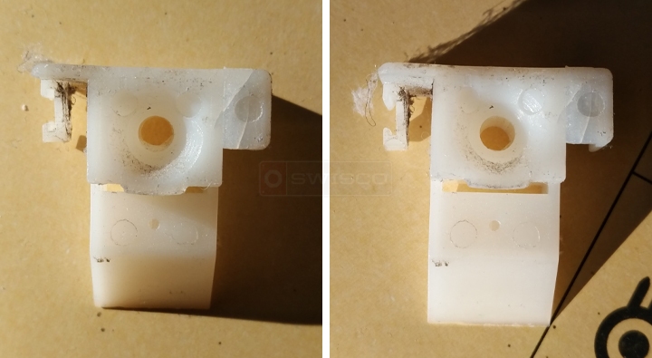 User submitted photos of a top sash guide.