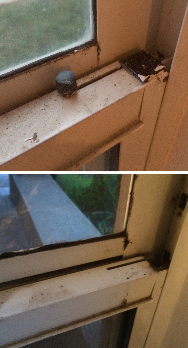 User submitted photos of window hardware.