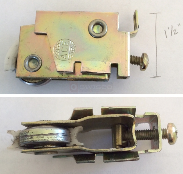 User submitted photos of a patio door roller.