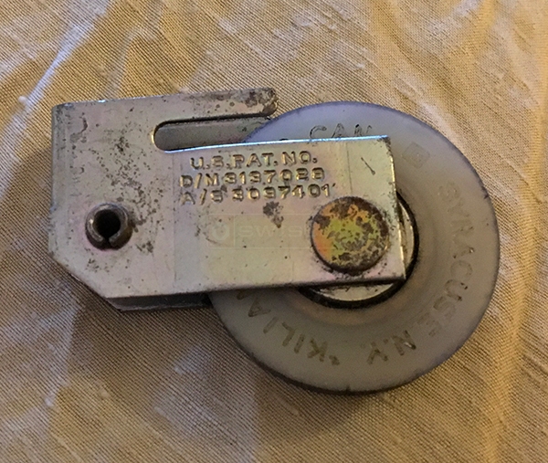 User submitted photos of a patio door roller.