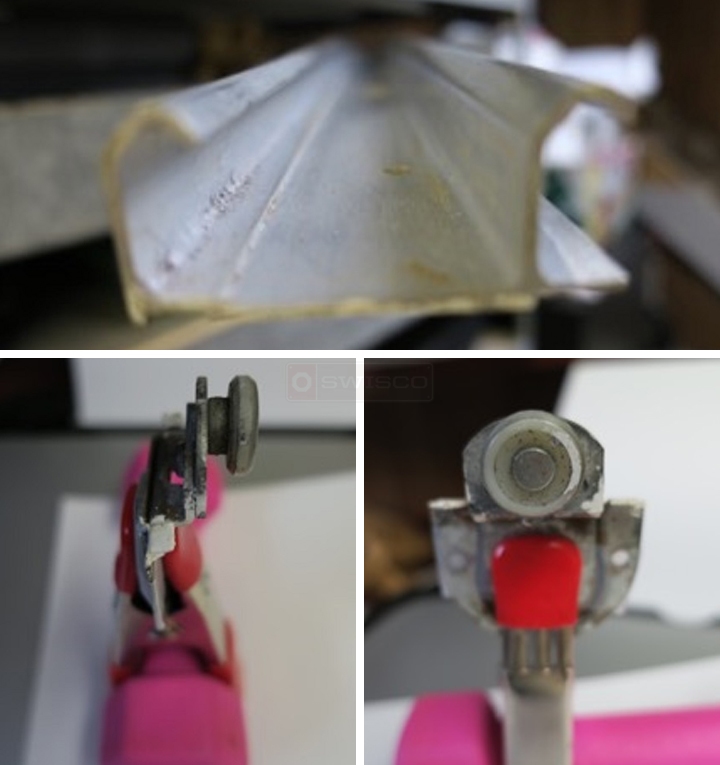 User submitted photos of closet hardware.