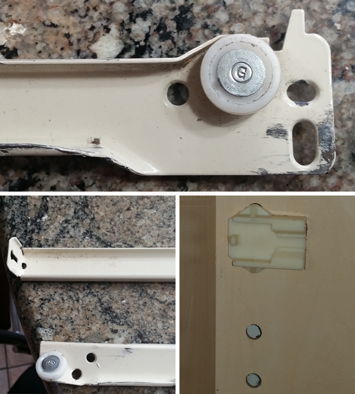 User submitted photos of drawer hardware.