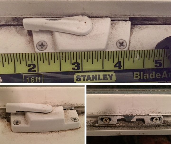 User submitted photos of a window lock & keeper.