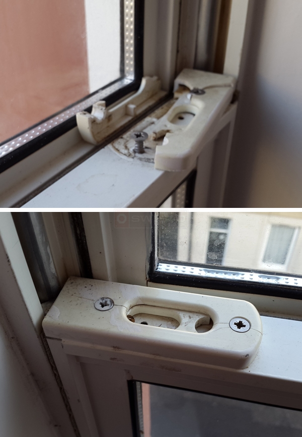 User submitted photos of a tilt latch.