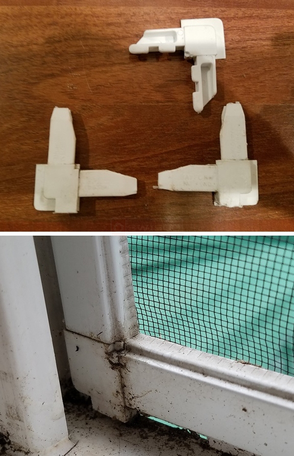 User submitted photos of screen corners.