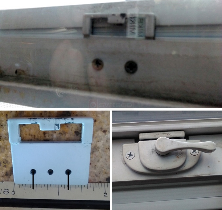 User submitted photos of window hardware.