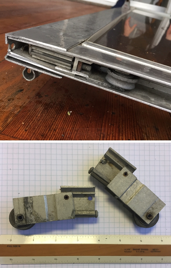 User submitted photos of a patio door roller.