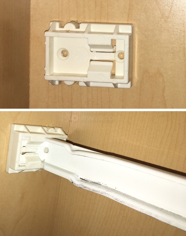 User submitted photos of drawer hardware.