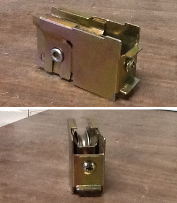 User submitted photos of a patio door roller.