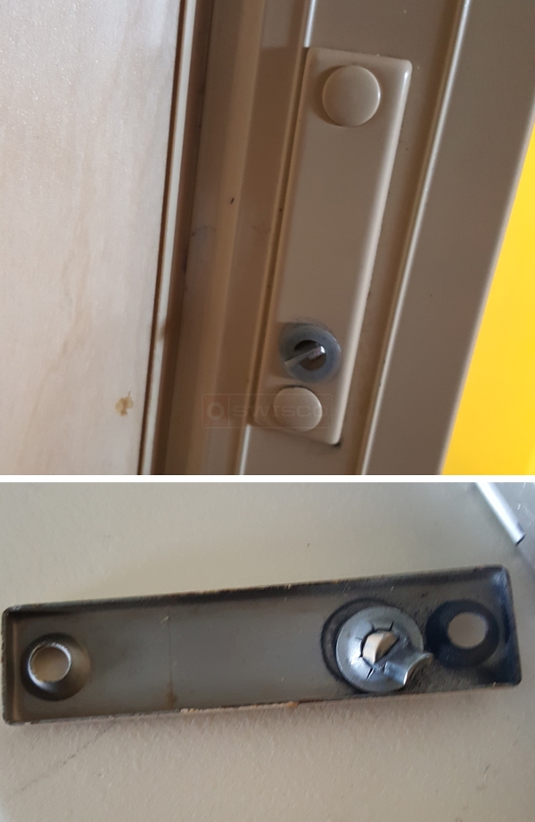 Thumb turn for sliding door lock
