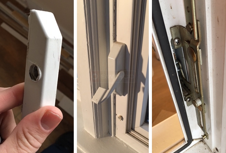 User submitted photos of a window lock.