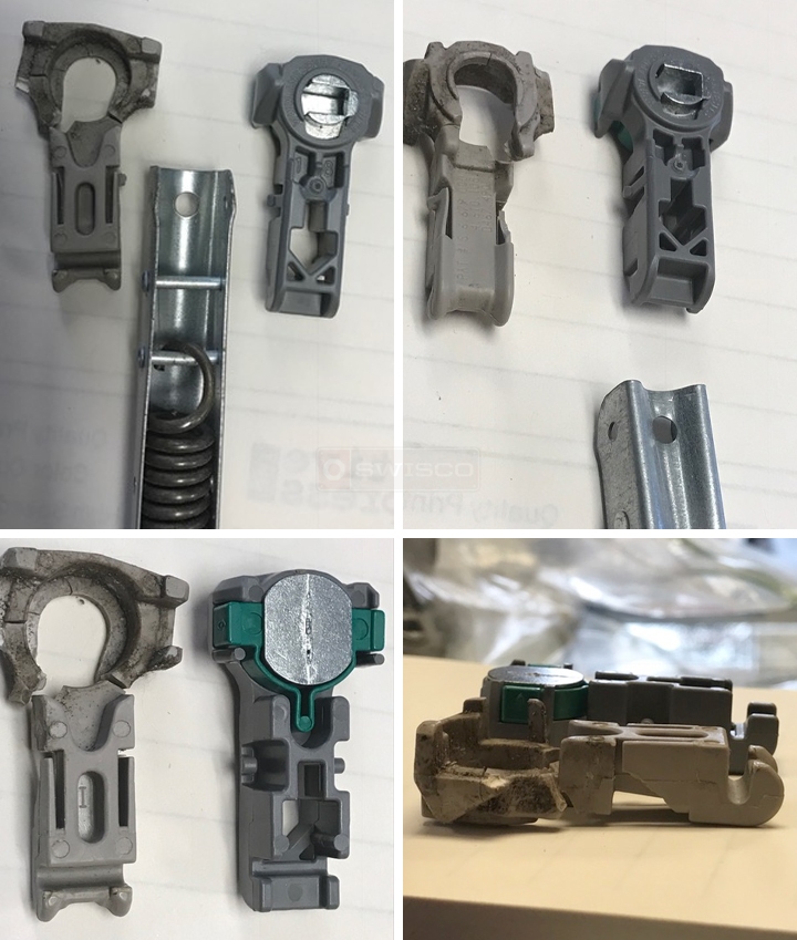 User submitted photos of window hardware.