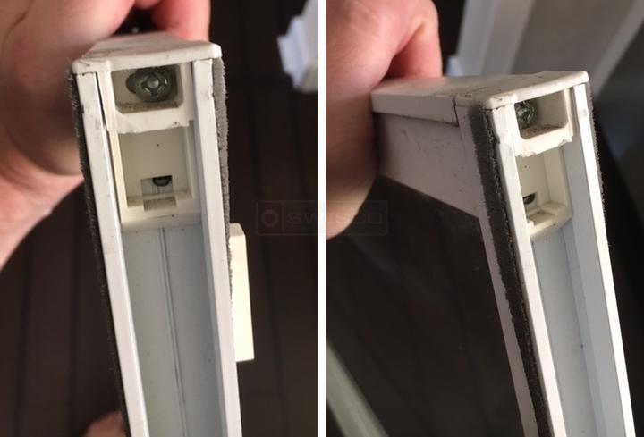 User submitted photos of a top sash guide.