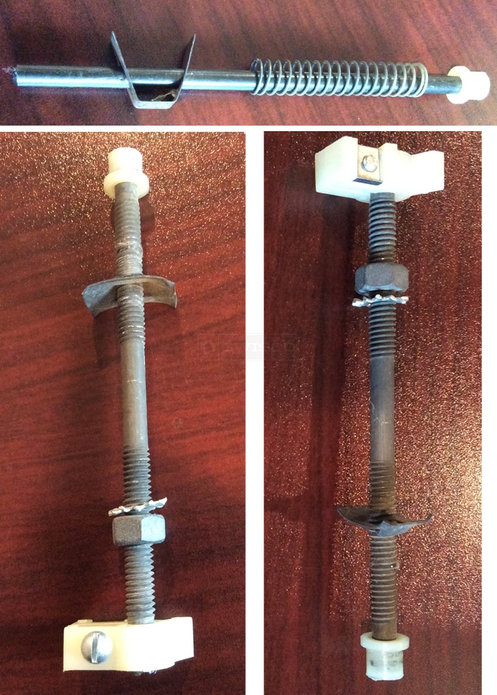 User submitted photos of a bi-fold door pin.