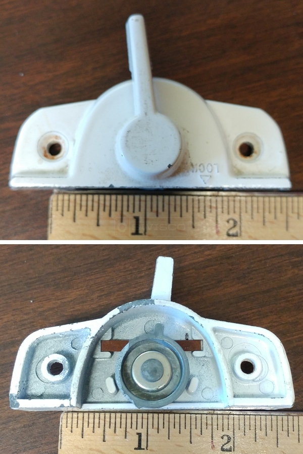 User submitted photos of a window lock.