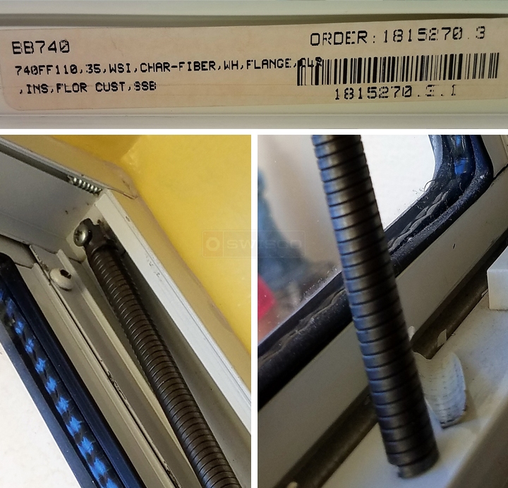 Broken Spring on BB740 Window
