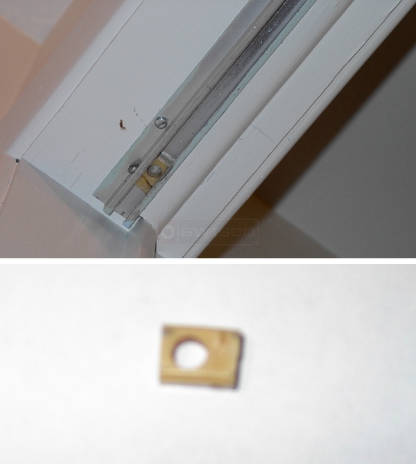User submitted photos of closet hardware.