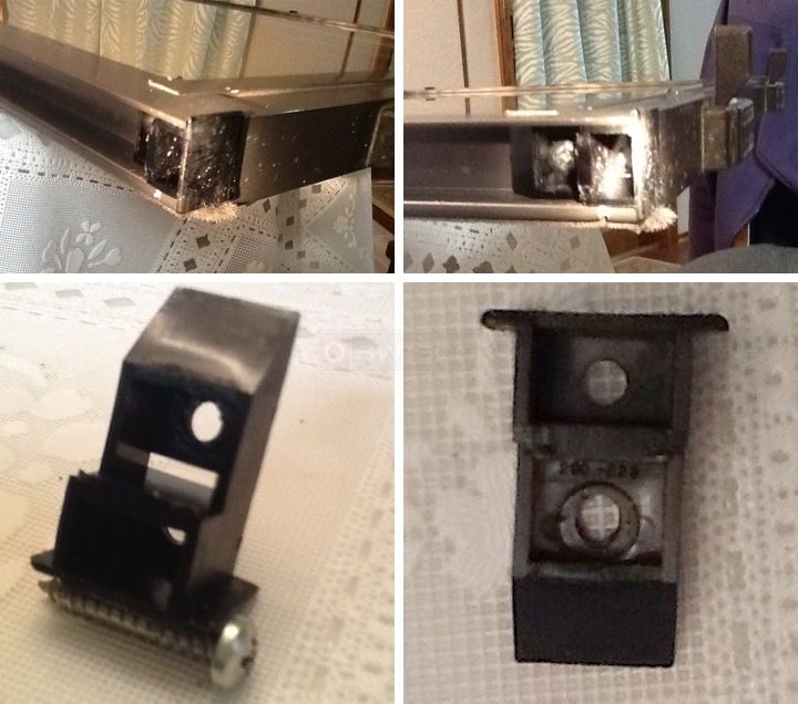 User submitted photos of a top sash guide.