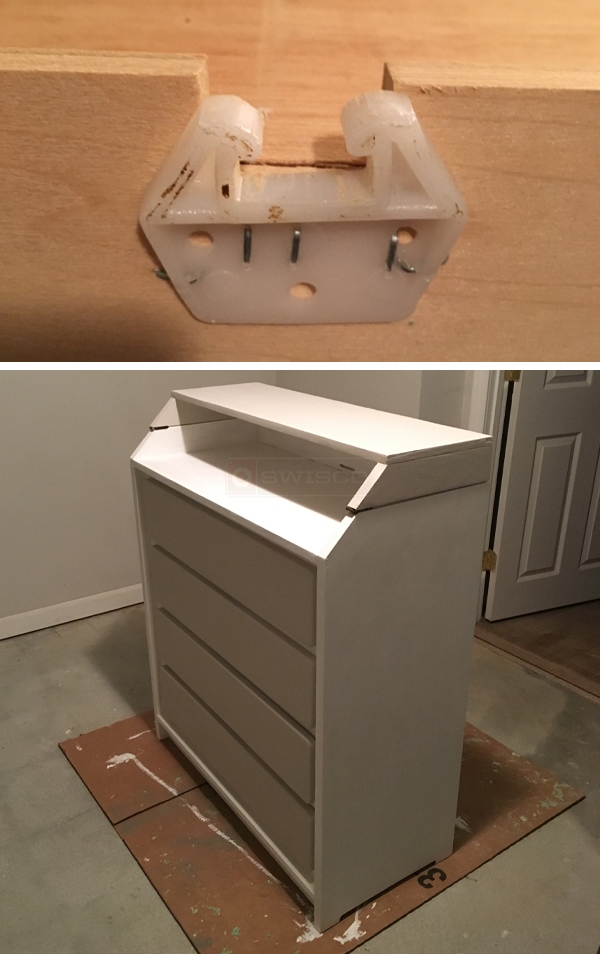 User submitted photos of drawer hardware.