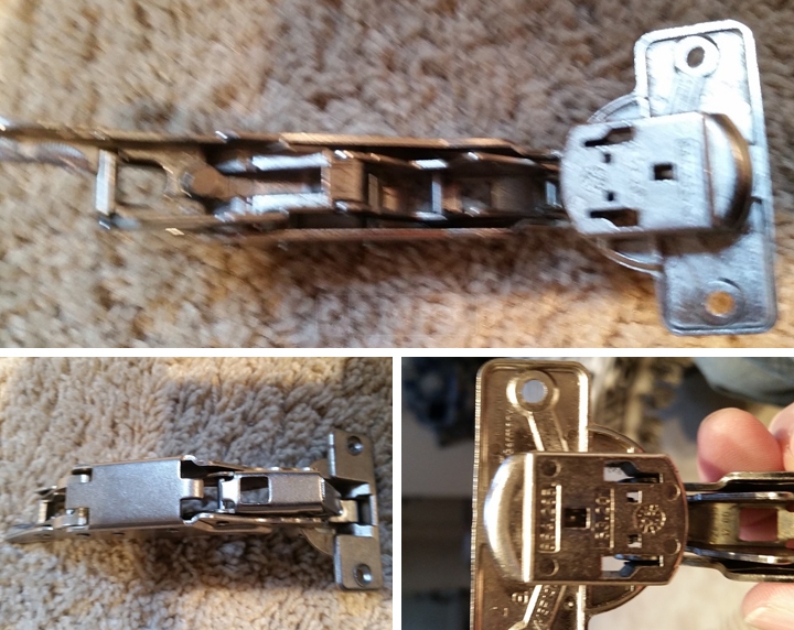 User submitted photos of a cabinet hinge.