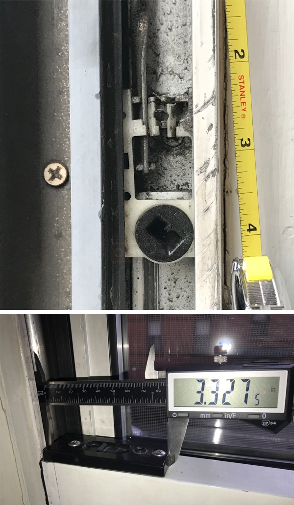 User submitted photos of window hardware.